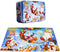 60 Piece Wooden Jigsaw Puzzle in a Box - Merry Christmas Santa Claus Early Childhood Education Toy