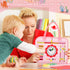 8 in 1 Toddler Busy Board for 1 Year Old, Montessori Toy for Basic Motor Skills, Kid Travel Essential (Pink)