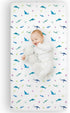 Wildkin 100% Cotton Fitted Crib Sheet Soft & Breathable Fitted Sheet (Shark