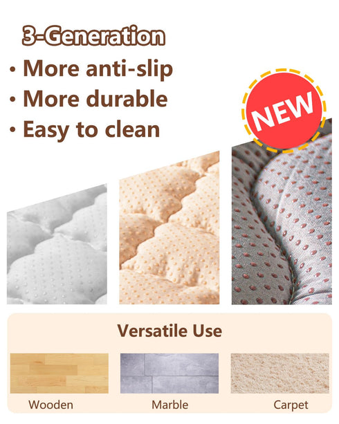 71x79 Baby Play Mat, Mat with Super Soft Touch, Activity Mat with Upgraded Anti-Slip Bottom, Machine Washable Crawling