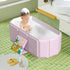 Generic 0-8 9.84 Inches Foldable Bathroom Bathtub - Anti-Slip Bathing Tub for Years Old, Portable Foldable Tubs |