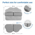 Elbow Set Roslim Bath Kneeler and Rest Pad - Quick Dry Soft Bath Mat Bundle - Non-Slip Durable Foam Kneeling Pads