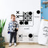 Magnetic Tic Tac Toe Wall-Mount Game, Modern Game Room Decor for Kids & Adults, Best Gift