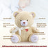 9 BEREST Sleeping Bear Baby Sleep Soother- Mom's Heartbeat White Noise Machine Infant Stuffed Animal Bear Toy Sleeping