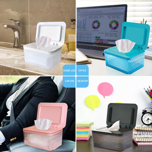 Wet Baby Wipes Dispenser - Large Capacity Wipe Holder Seal-Designed Dust-Proof Wet Wipes Container Keep Diaper Wipes
