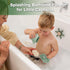 Set, 6M+ Haakaa Nautical Silicone Baby Bath Toys Food Grade Silicone Bathtub Toys for Toddlers, Mold-Free Stacking