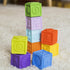 Bright Starts KaledioCubes 9pk Stack & Squeeze Blocks Baby Bath Toys - Play & Learn with Colors, Numbers & Shapes