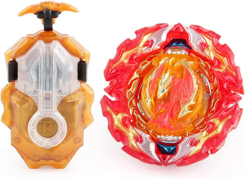 Battling Tops Burst DB B-191 Prominence Phoenix with Right/Left Spin Bey Blades Launcher, Gaming Top Spinning Toy Gift