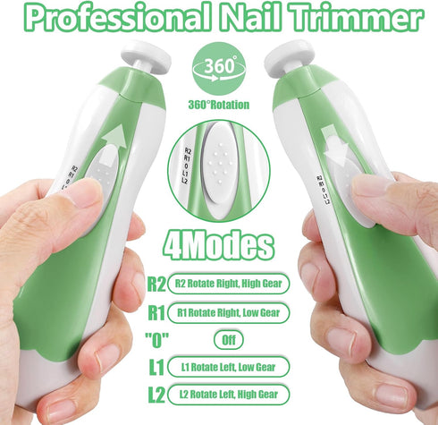 Trimmer 6 1 Set Qunlions life Baby Nail Electric, in Rechargeable Baby Nail Clippers Manicure Grooming Kit for Toddler