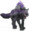 Schleich Eldrador Creatures Mythical Shadow Wolf Action Figure - Purple Coat and Translucent Back Crystals, Gift for