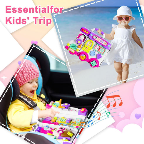 VOILBTOY 1-2 1-3 12 18 1+Year Busy Board for Year Old Girl Gift,Musical Toys for Toddlers Year,Educational Fine Motor