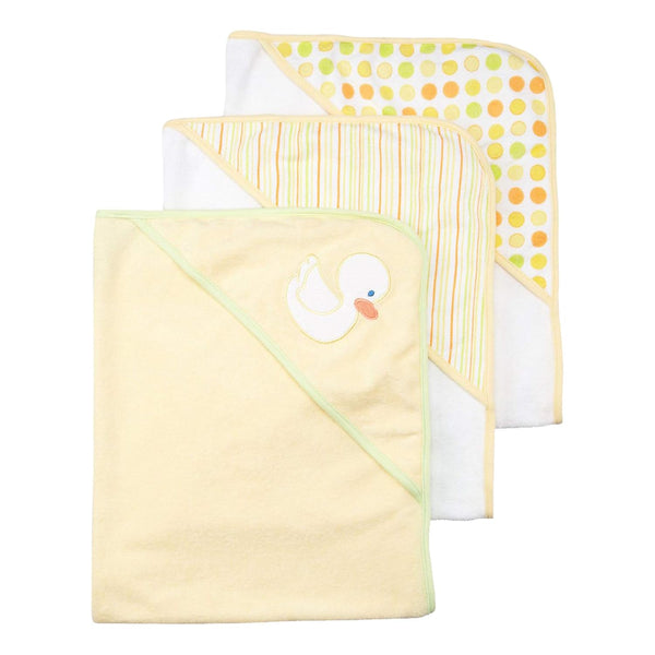Spasilk Hooded Towel Set for Newborn Boys and Girls, Soft Terry Towel