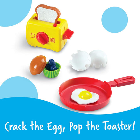Learning Resources Pretend & Play Rise & Shine Breakfast - 21 Pieces, Kitchen Play Toys for Kids, Ages 3+