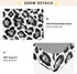 CZXW 52" 28" Gray Leopard Pattern Crib Sheets Fitted x Natural Cotton Soft & Breathable for Baby Crib Mattress