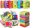 teytoy My First Soft Book, 6 PCS Nontoxic Fabric Baby Cloth Books, Early Education Toys for Toddler
