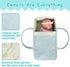 Set 7 Set, 16-18 Inch Rakki Dolli Doll Carrier Doll Carry Cot Carry Crib with Feeding Utensils Feeding & Changing