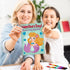 28 28 Funrous Pcs Valentine's Day Coloring Books for Kids Bulk with Stacking Crayons Valentines Activity Books
