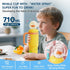 24 oz 316 2 V3.0 Como bebe Insulated Whale Fountain Sippy Cup, food-grade Stainless Leak-Proof Straw,Tumbler