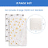 Delta Children 100% Cotton Flannel Baby Receiving Blankets for Girls Boys – 30x30 Inches (Pack of 2)