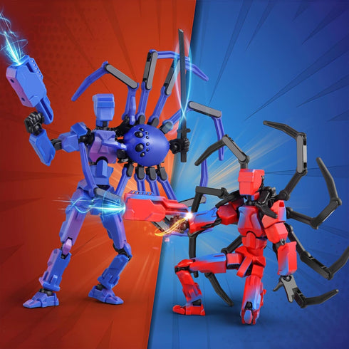 BOZOBO 13 Set 13 Spider13 3D (Assembly Required) T-Spider Action Figure -Titan Action Figure with Sucker Collectible