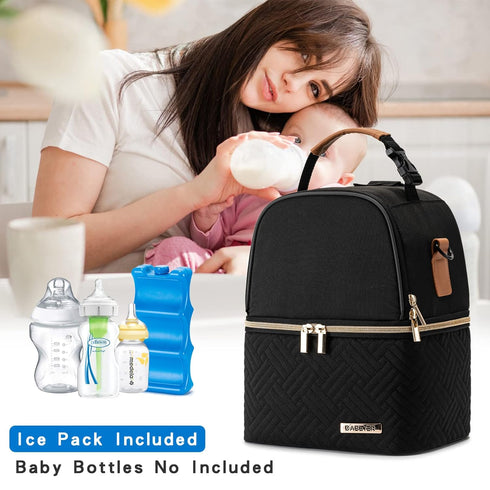 Pack Breast Milk Cooler Bag with Ice