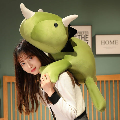 SQEQE 9.8 Inch Weighted Dinosaur Plush - Anxiety Stuffed Animals, Dino Throw Pillows for Kids & Adults