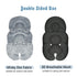KAKIBLIN 2-in-1 Reversible Infant Car Seat Insert, Soft Baby Car Seat Cushion for Newborn, Stroller, Bouncer
