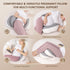 Chilling Home Pregnancy Pillow for Sleeping Portable, Maternity Pillow for Side Sleeper, Travel Wedge Pillow, Body