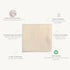 30" 40" MakeMake Organics GOTS Certified Organic Cotton Muslin Soft Breathable Lightweight Swaddle and Comfort Organic