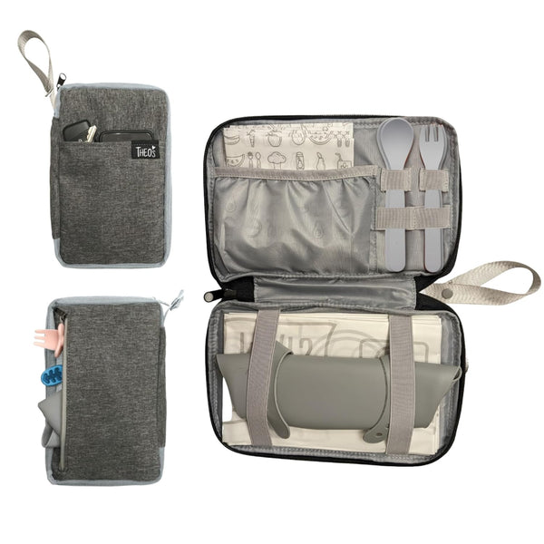 THEO'S Baby Led Weaning Supplies Clutch - Fits Mealtime Essentials and Includes