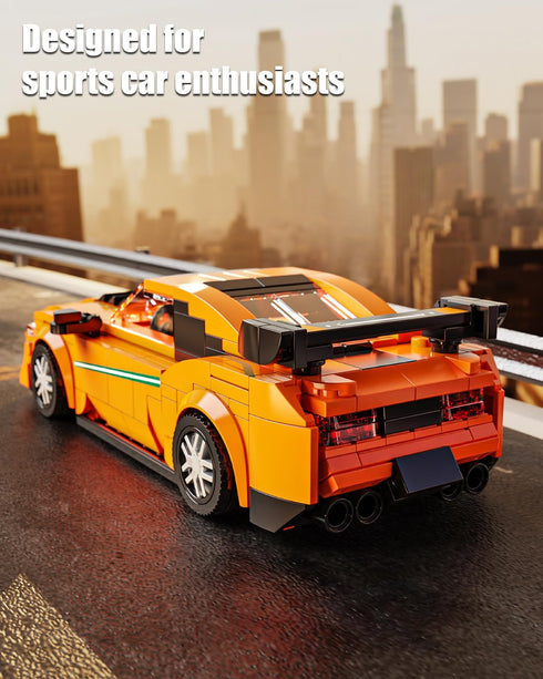TYCOLE Set 6+ (311PCS) Super Sports Car Building Block with Display Case, Speed Racing Car Building Toys for Kids