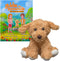 Goldie The Goldendoodle Adventure Down Under - Children's Book & Stuffed Dog Plushie Set for Ages 3-8