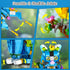 Set, 3 1 412 8 9 10 11 12+ PLAXSOON Flower Cat Building in Floral Parrot Butterfly Animal Figure Building Toy for Home