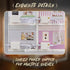 92Pcs 1:24 8+ Miniature Living Room DIY Kit Scale Dollhouse Furniture with LED Light, Modular Scene Connector