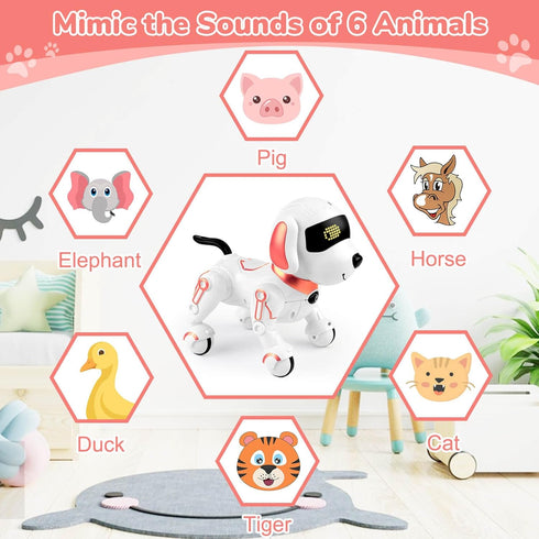 8 9 10 11 12, 8-12, 5 6 7 8 9 10 11 12 Robot Dog Toys for Kids Remote Control Dogs, Robot Dog for Kids Pet Robotic