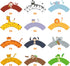 48 Pcs Jungle Safari Animal Cupcake Wrappers, Wild Party Cake Decorations for Baby Shower Birthday Themed Supplies