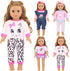 4 Sets Baby Doll Clothes for 14-18 Inch Dolls, Fashion Clothes Dresses and Accessories for New Born Baby Dolls