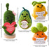 Jpaklpe 4PCS Cute Crochet Funny Gifts, Handmade Emotional Support Knitted Potato with Positive Card for Women