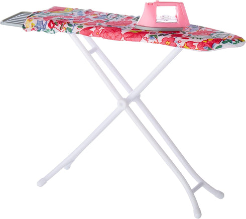 Ivory Gloria Dollhouse Furniture - Laundry Room Playset with Iron & Ironing Table