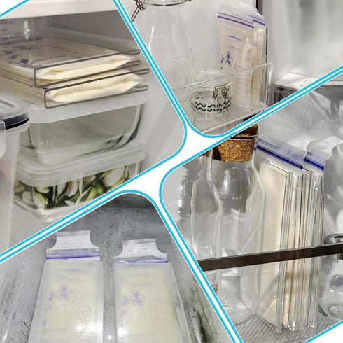Organizer,4 5 6 oz Flat Breast Milk Freezer Storage Flat Breast Milk Storage Breastmilk Freezer Organizer