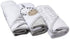 Spasilk Baby 3 Pack Soft Terry Hooded Towel Set for Newborn Boys and Girls, Grey Zebra