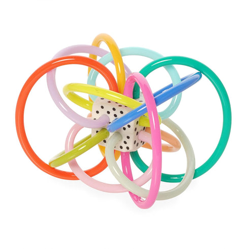 Winkel Colorpop Rattle & Sensory Teether Toy by Manhattan Toy