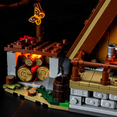 BRIKSMAX Led Lighting Kit - Compatible with LEGO-21338 A-Frame Cabin, Not Include Lego Set
