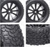 12mm Hex Wheels and Rubber Tires for RC 1/10 On-Road Touring Car, Set of 4