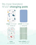 TOTCHILL 2 Pack Extra Stretchy Changing Pad Cover, Ultra Soft Premium Jersey Knit Changing Pad Sheets, Unisex for Boys