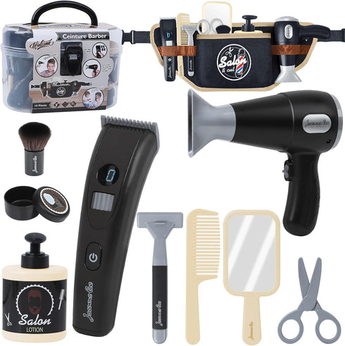 Kids Hair Stylist Play Set - Kids Shaving Kit for Boys -