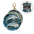 YETTASBIN Dolphin Portable Pacifier Holder Case with Metal Hook Buckle & Zipper for Diaper Bag and Stroller, Versatile
