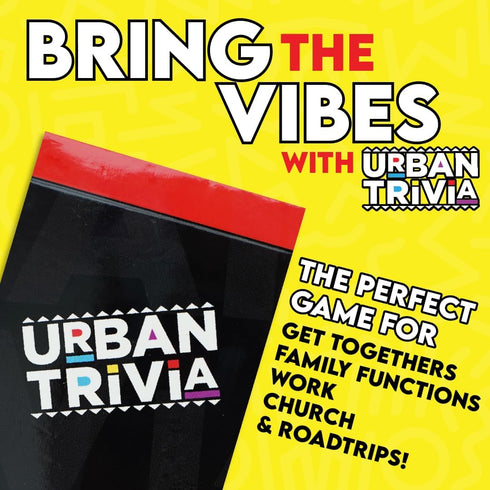 Urban Trivia - Black Card Game for The Culture! Fun Trivia on Black TV, Movies, Music, Sports, & Growing Up Black!