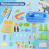 2026 3+ Upgraded Toddler Sand Water Table Toy with Electric Water Pump, Kids Sand Water with Faucet/Play Food