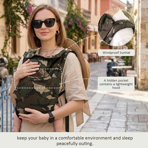 (7-30lbs)-Military Baby Carrier for Dad Stylish Infant Holder Carriers Newborn to Toddler, Men Baby Carrier